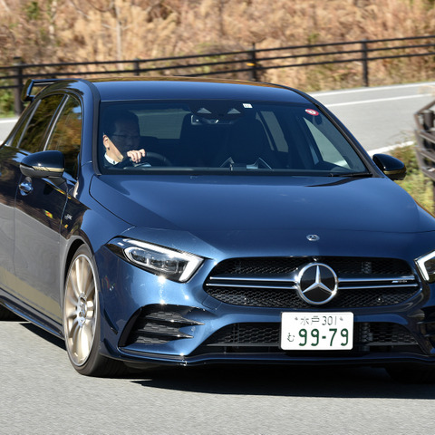 【メルセデスAMG A35 新型試乗】走りは見かけ通りダイナミック!面白いように曲がる…島崎七生人 画像