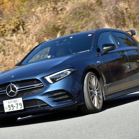 【メルセデスAMG A35 新型試乗】思わずニヤける“本物”のエグゾーストサウンド…九島辰也 画像