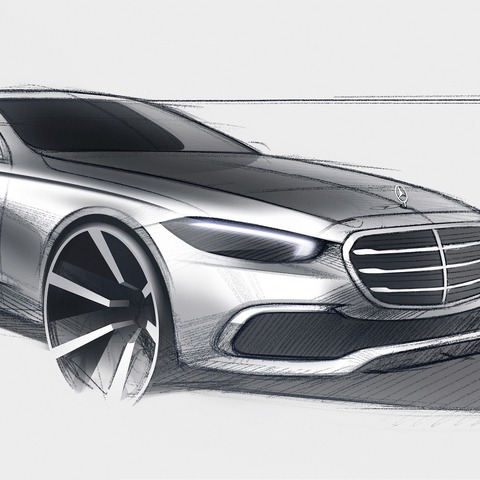 【メルセデスベンツ Sクラス 新型】不要なキャラクターラインを全て取り除いて 画像