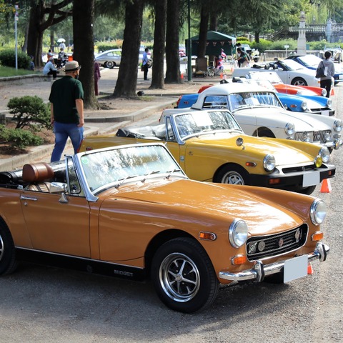 貴族の館の庭園のような公園とクラシックカーの競演…ブリティッシュクラシックカーミーティング2021 画像