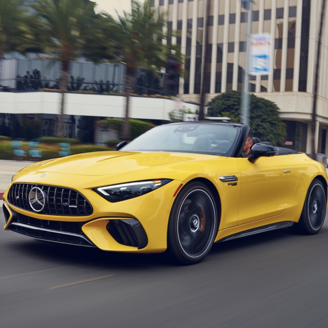 【メルセデスAMG SL 海外試乗】開発は白紙から。従来のSLと比べたらずっとスポーティに…渡辺慎太郎 画像