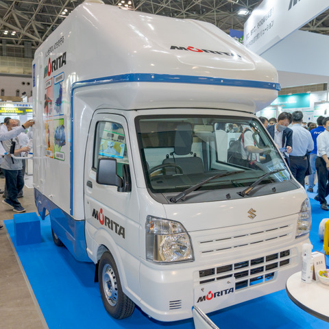 IoTを活用、軽自動車トイレカーは快適…モリタが地域防災EXPOに展示 画像