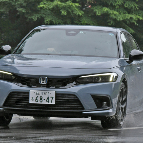【ホンダ シビックe:HEV 新型試乗】燃費重視で牙を抜かれたんじゃないの?…岩貞るみこ 画像