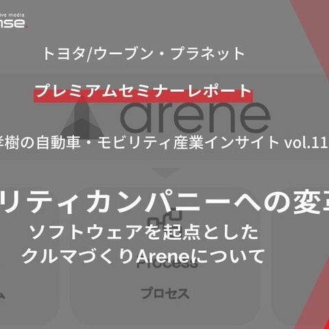 モビリティカンパニーへの変革~ソフトウェアを起点としたクルマづくりAreneについて~トヨタ/ウーブン・プラネット【セミナー書き起こし】 画像