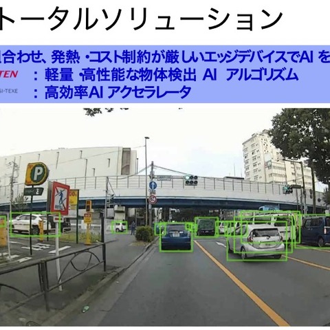 画像認識AIを劇的に高速・省電力化する「エッジAIトータルソリューション」…オートモーティブワールド2023 画像