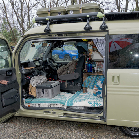 ホンダ N-VAN で車中泊を追求、たどり着いた究極の形はコレだ! 画像