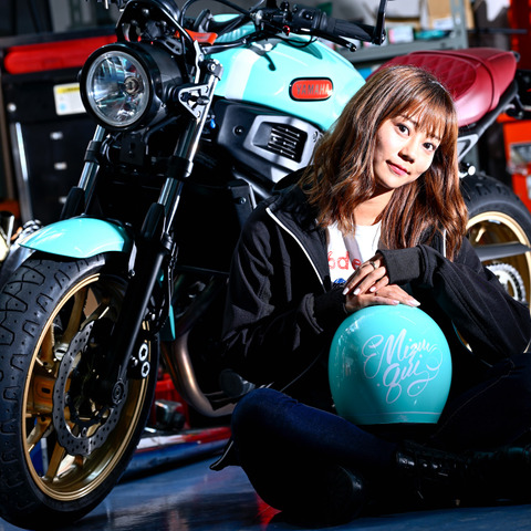 バイク女子・指出瑞貴、人生初のバイクカスタムが完成！ ターコイズブルーの『XSR700』に込めたこだわりとは 画像