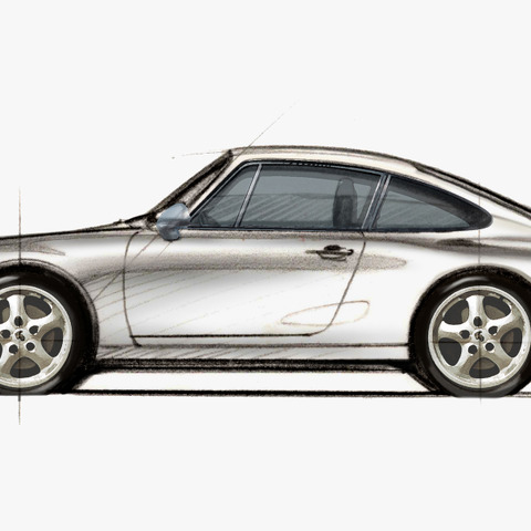 【和田智のカーデザインは楽しい】第13回…「次期型993をやりたい」宣言、愛する3台のポルシェと911の未来 画像