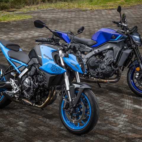 カテゴリーは同じっぽいけど予想以上に違う!ヤマハ『MT-09』とスズキ『GSX-8S』、最新スポーツネイキッドを試乗比較 画像