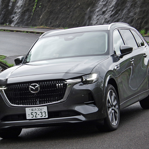 【マツダ CX-80 新型試乗】業界初!?「犬」目線の3列目シートインプレ…島崎七生人 画像