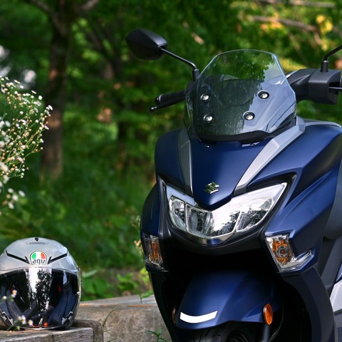 【スズキ バーグマンストリート125EX 試乗】125ccスクーター3兄弟で「最もラグジュアリー」である理由…伊丹孝裕 画像