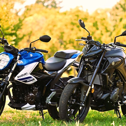 「最初の一台」ならスズキ『ジクサー250』かヤマハ『MT-25』か!? 最新250ccネイキッド徹底比較 画像