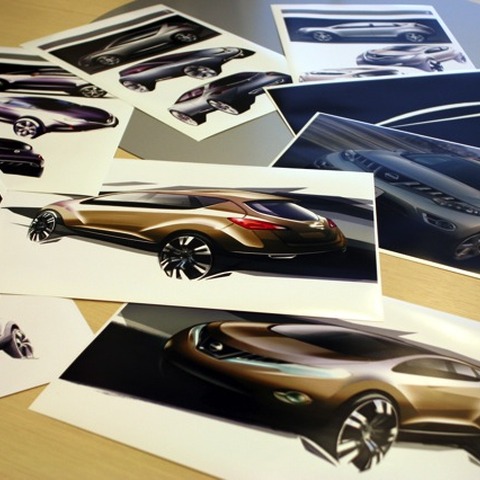 ［日産デザイン］最初は手で描いた一本の線から 画像