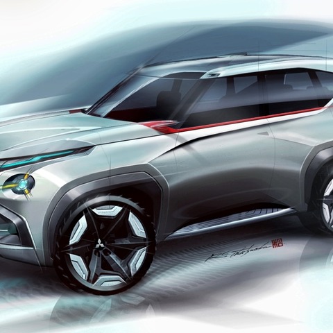 【東京モーターショー13】三菱コンセプト GC-PHEV…新しいフラッグシップをデザイン 画像