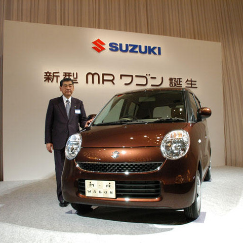 【スズキ MRワゴン 新型発表】津田社長…『軽がいい』価値観に 画像