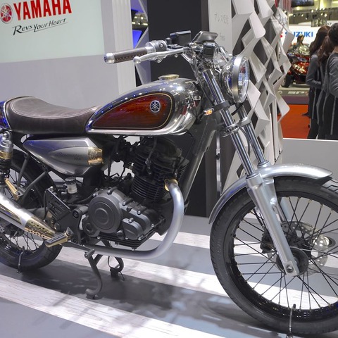 【東京モーターショー15】音色を奏でそうなバイク、ヤマハ レゾネーター125 画像