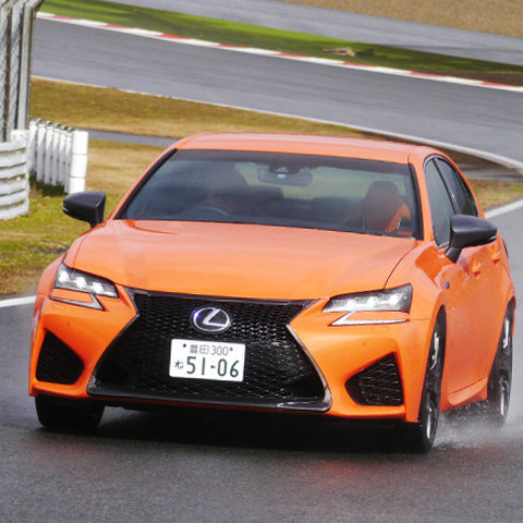 【レクサス GS F サーキット試乗】猛烈な嵐でもその鋭さは十分伝わる「凄セダン」…中村孝仁 画像