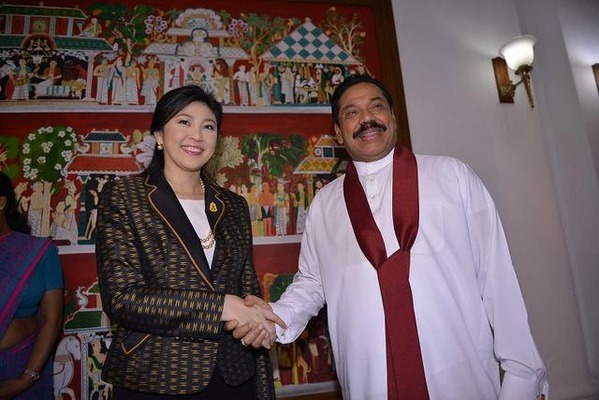 インラク首相とラジャパクサ大統領