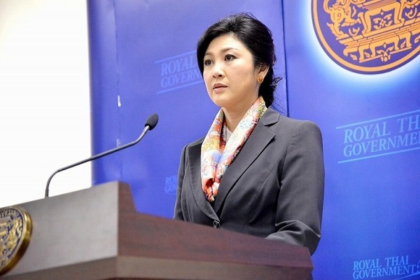 失職したタイのインラク首相