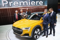 【デトロイトモーターショー16】アウディ、燃料電池SUVを提案…h-トロン・クワトロ 公開 画像