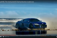 アウディ R8 新型、砂浜でテールスライド［動画］ 画像