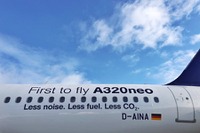 ルフトハンザドイツ航空、A320neo初号機納入式を開催…2号機も披露 画像