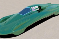 蒸気自動車の世界最高スピードに挑戦 画像
