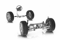 ZF、フロントとリアアクスルステアリングを統合した試作車を公開 画像