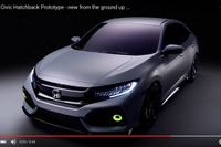 ホンダ シビック ハッチバック 新型、プロトタイプのディティール［動画］ 画像