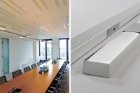 BASFのバソテクト、冷暖房効果を持つ組み込み型天井の吸音材として採用 画像