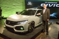 【ニューヨークモーターショー16】ホンダ シビック ハッチバック 次期型、米国仕様は1.5ターボ+6MTに 画像