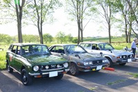 新緑の渡良瀬遊水地に歴代 レオーネ 18台が集結…20代オーナーも 画像
