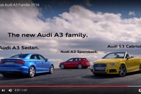 アウディ A3 に改良新型、3ボディの進化を見る［動画］ 画像