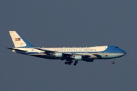 オバマ大統領が搭乗のエアフォースワン、給油のために横田基地へ立ち寄り 画像