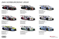 【ニュル24時間 2016】アウディ、9台の R8 LMS 投入…過去最多 画像