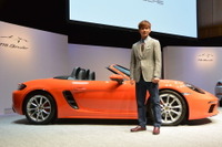 【ポルシェ 718ボクスター】ザルツブルクの南野拓実選手がサプライズゲストで登壇 画像
