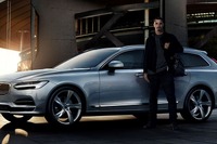 ボルボ V90 新型、有名サッカー選手とコラボ…欧州でキャンペーン 画像