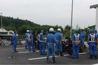 ひたちなかICで二輪車を対象に街頭検査…違法マフラー装着バイク1台に整備命令書を交付 画像