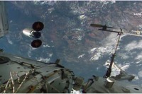 シグナス補給船運用5号機が国際宇宙ステーションを離脱 画像