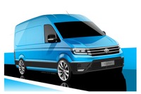 VWの商用車、クラフター 次期型…スケッチ公開 画像