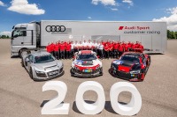 アウディ R8 のレーサー「LMS」、累計生産200台…7年で達成 画像
