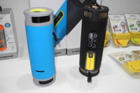 【雑貨EXPO 16】アウトドアに最適、蓄電機能付き防水ワイヤレススピーカー…ライテック 画像