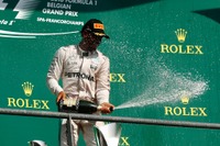 【F1 ベルギーGP】途中赤旗中断の混乱がありながらも、ロズベルグがポール・トゥ・ウィン 画像