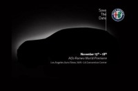 【ロサンゼルスモーターショー16】アルファロメオの新型車、シルエットが見えた 画像
