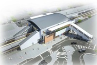 常磐線の神立駅、「帆曳船」イメージで橋上化…2018年完成目指す 画像