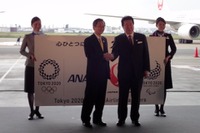 東京2020デザインジェット、就航…JAL・ANA両社長「あの感動を再び」 画像