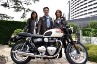【ボンネビルT100&ストリートカップ】気持ち昂ぶるバイク…トライアンフ野田社長 画像