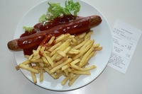 ついに、フォルクスワーゲンのソーセージを食べました 画像