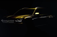 VWの新型ミッドサイズSUV、シルエットが見えた 画像