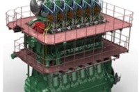 重油と天然ガスを併用…舶用2ストローク二元燃料エンジン、日立造船が開発 画像